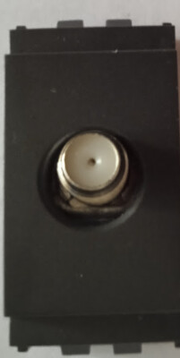 vimar idea steckdose schwarz männlicher eingang, männlicher ausgang f-stecker