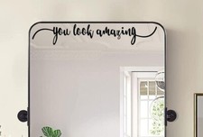 You Look Amazing Decal 18" x 3" Positive Inspiration Mirror Vinyl Sticker
