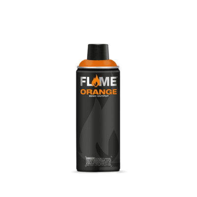 Flame Orange Sprühfarbe - Hochdruck matt Acryl - 120 Farben 400ml Dose
