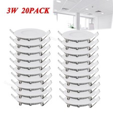 20Pack 3Inch LED Ceiling Lights Ultra-Thin Recessed Retrofits Kit 6000K Daylight