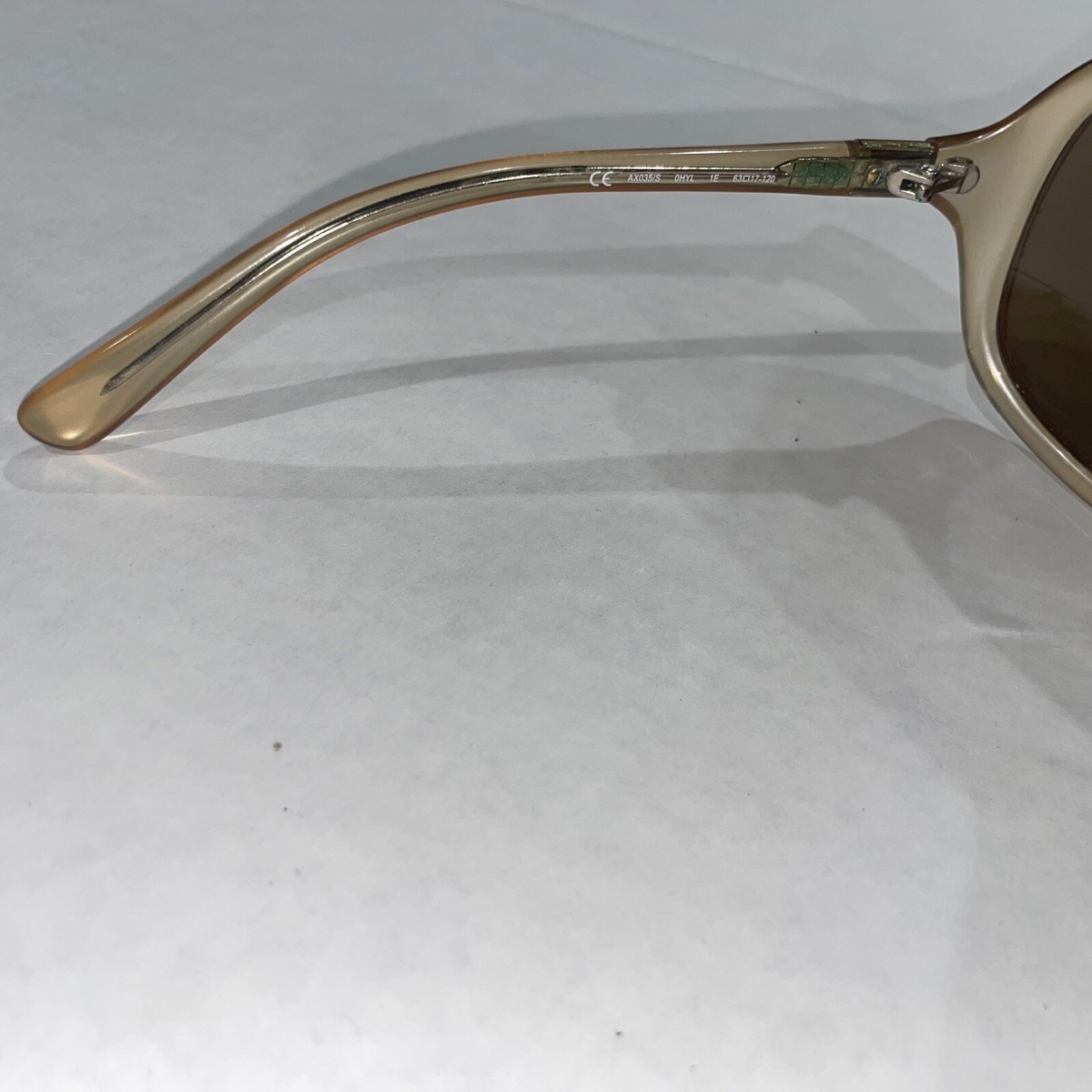 NEW ARMANI EXCHANGE AX035/S Translucent Beige Sunglasses NEW WITHOUT TAGS Armani Exchange AX2056S M (54 - 18) with Brown lenses and  main image 4