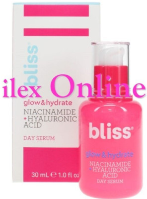 BLISS GLOW & HYDRAT NIACINAMID + HYALURONSÄURE TAGESSERUM 30ml NEU & VERPACKT