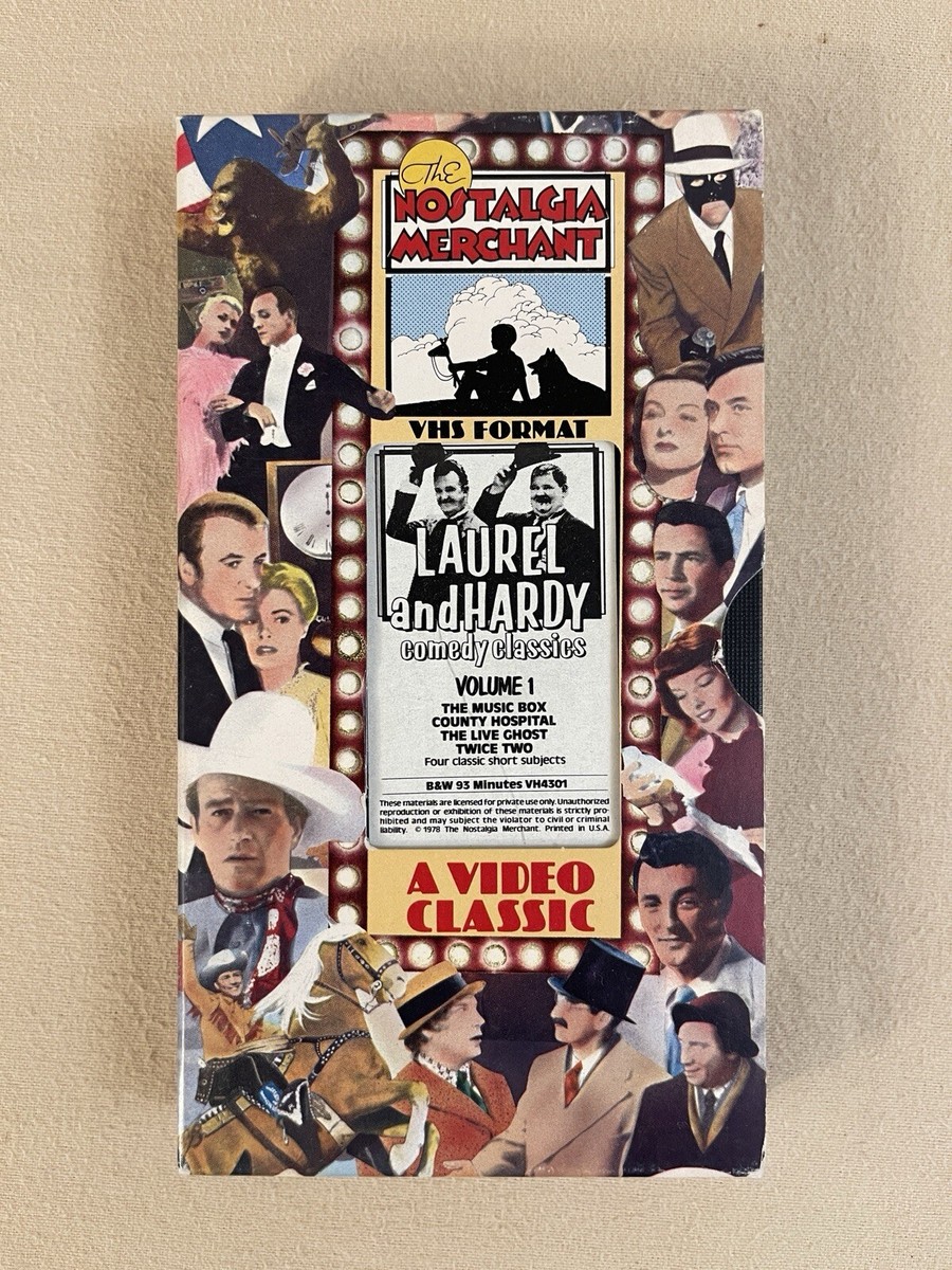 Laurel and Hardy Vol 1 - VHS - B&W Nostalgia Merchant '78