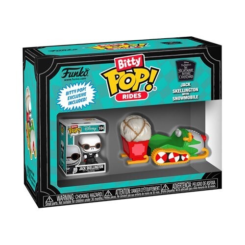 Funko Bitty Pop! - Jack Skellington con moto de nieve - #104 - Disney