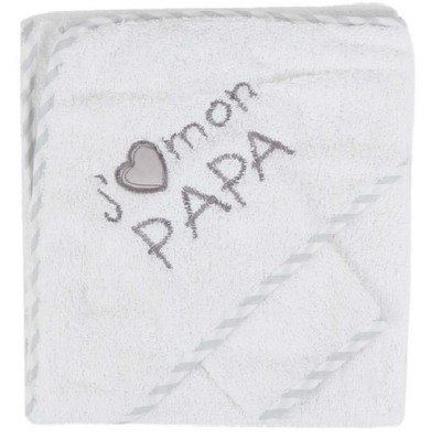 CAPE DE BAIN AVEC GANT NOAM EPONGE - La Valise Maternité - Essentiels Naissance : Bébé - Sucre D