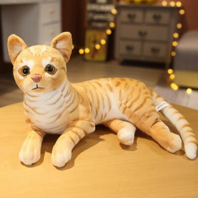 29 cm Simulation Kurzhaar Katze Plüschtier Stofftier Spielzeug Lebensecht Kätzchen Geschenk
