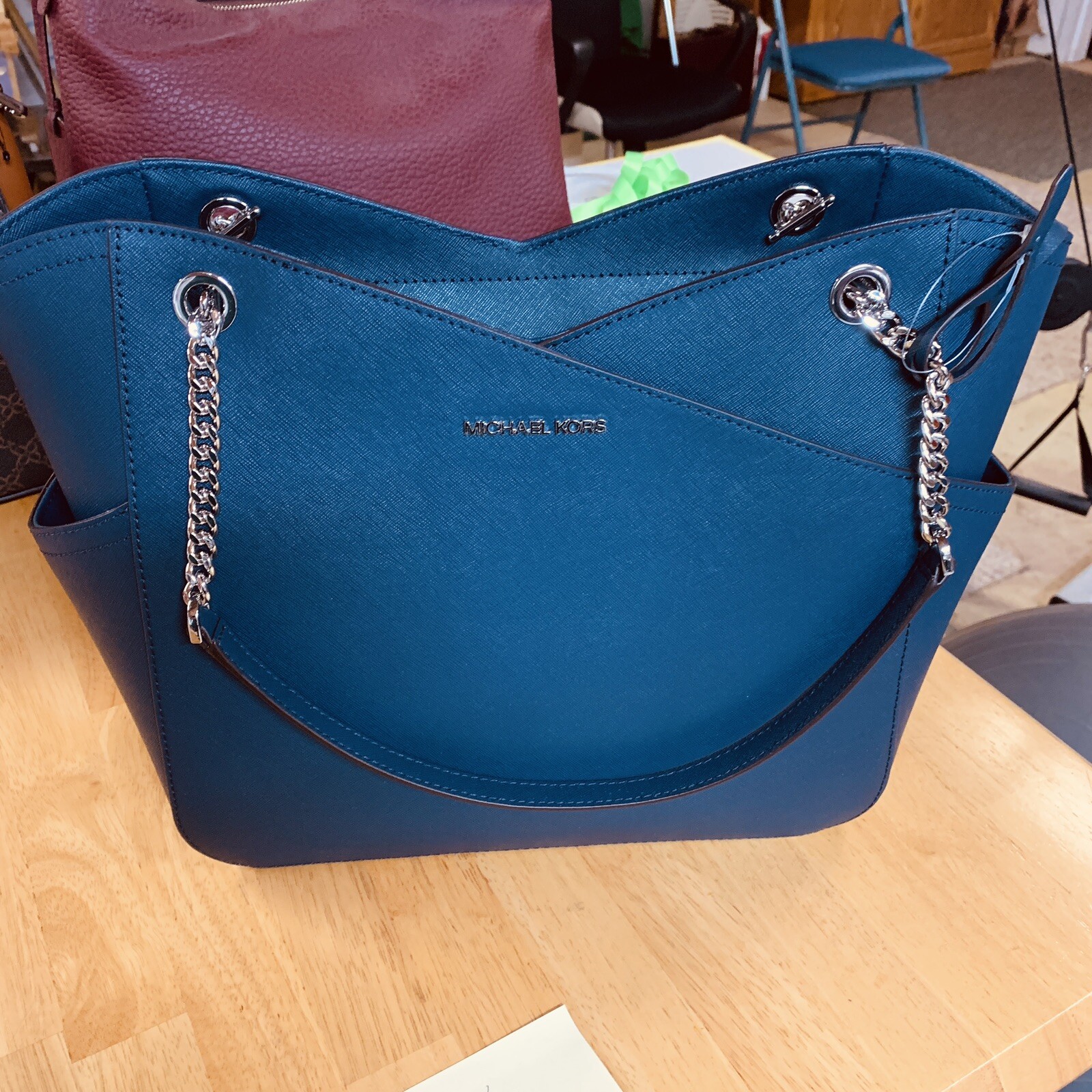 michael kors blue purse