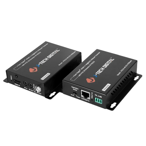 J-Tech Digital 4K UHD HDBaseT HDMI Extender Over Cat5e/6 Ethernet, IR and POC