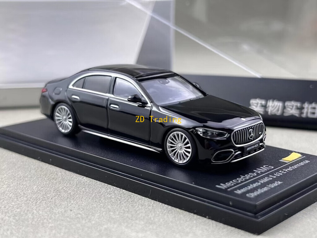 AR 1:64 Black Benz AMG S63 E Performance Sports Model