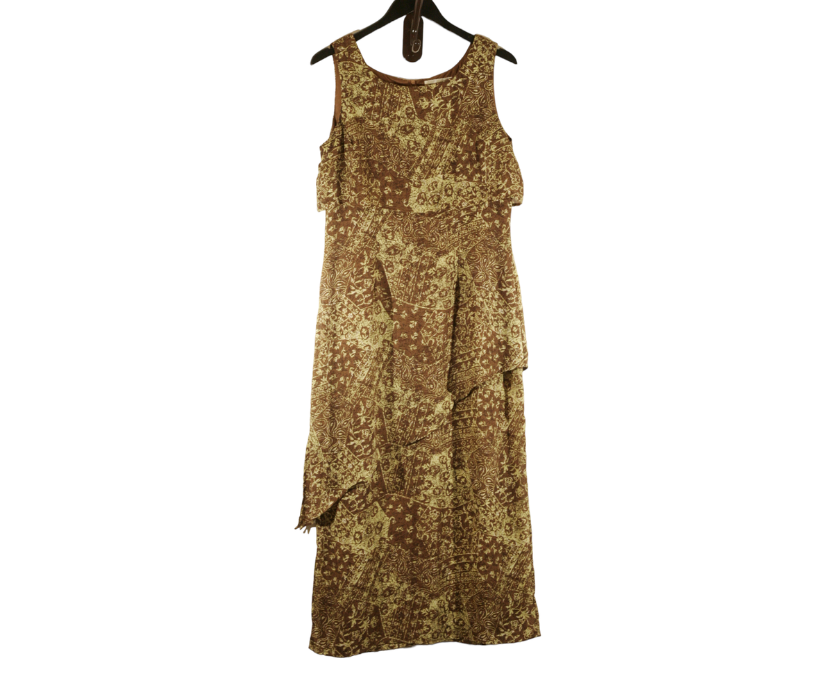 asymmetrical printed dress One Shoulder Asymmetric Tiered Embroidered Women's Dress main image 1