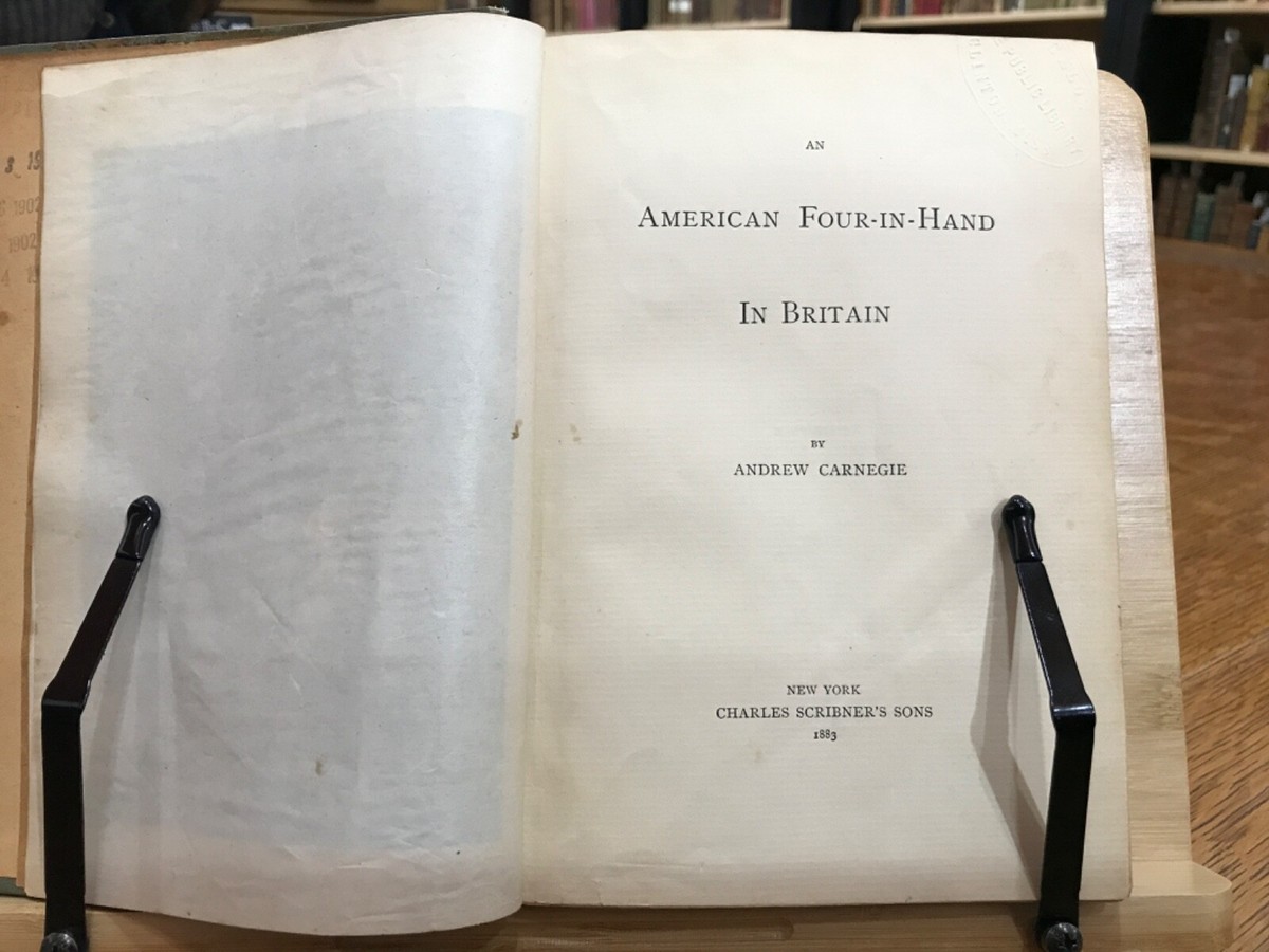 American Four In Hand In Britain Andrew Carnegie