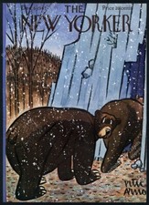 New Yorker magazine framing cover December 6 1947 bear hibernation cave