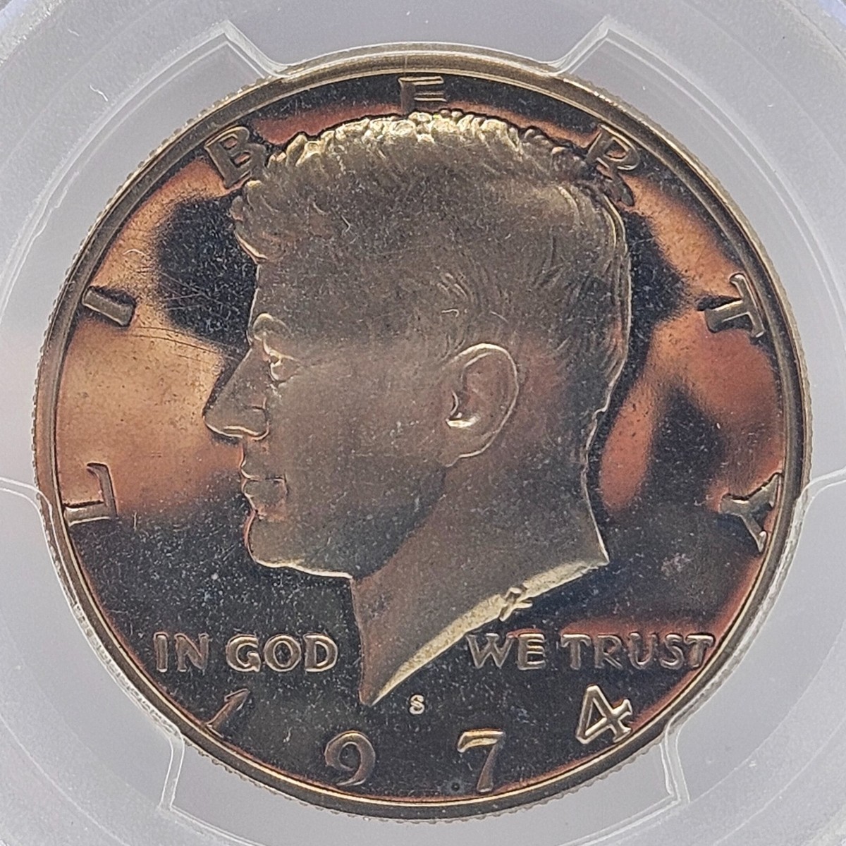 1974-S 50C Kennedy Half Dollar Proof PCGS PR69DCAM Deep Cameo