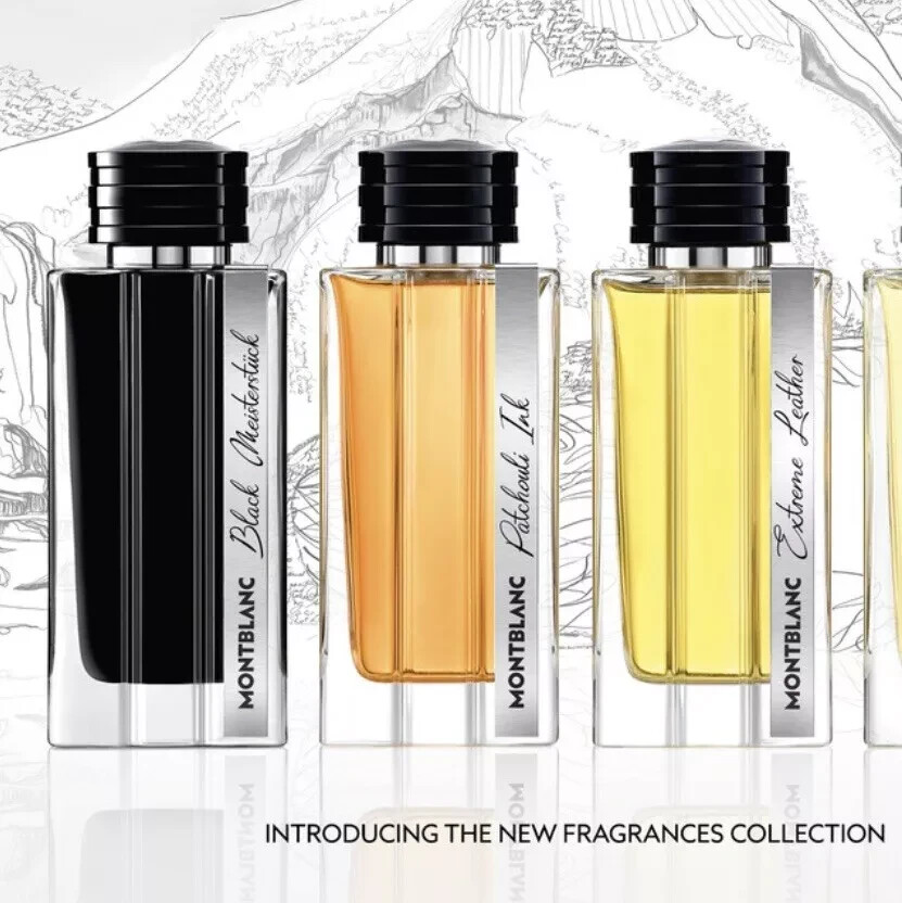 Montblanc THE EXCLUSIVE LINE COLLECTION Sample Spray Vial 12 X  Set Of 3 Packs