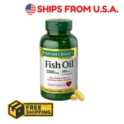 Nature'S Bounty Fish Oil, Supports Heart Health, 1200 Mg, 360 Mg Omega-3, Rapid - Picture 11 of 12