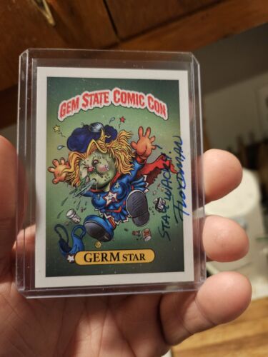 Garbage Pail Kids Gem State Comic Con bonus card of Germ Star W/ Floydman Auto. - Picture 1 of 6