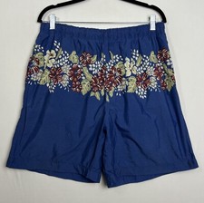Polo Sport Ralph Lauren Men  s Navy Hawaiian Floral Print Swim Trunks Size Large
