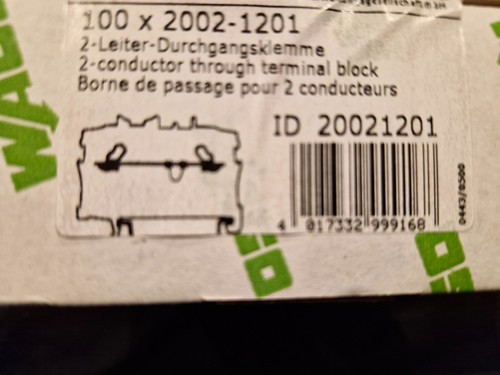 100 Stück WAGO TOPJOB S 2002-1201 2-Leiter Durchgangsklemmen 2,5 mm² grau - Bild 2 von 4