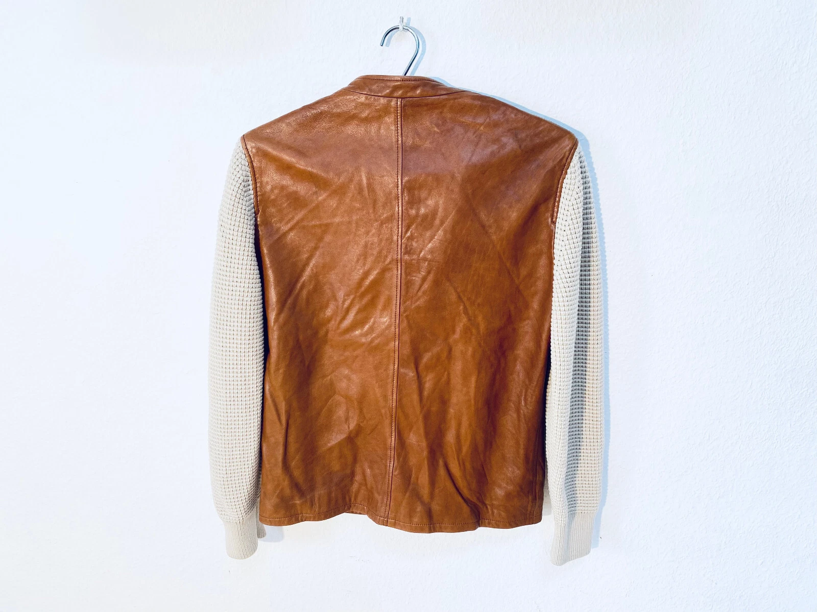 Giacca di pelle originale Gucci uomo taglia 44 M camicetta in pelle