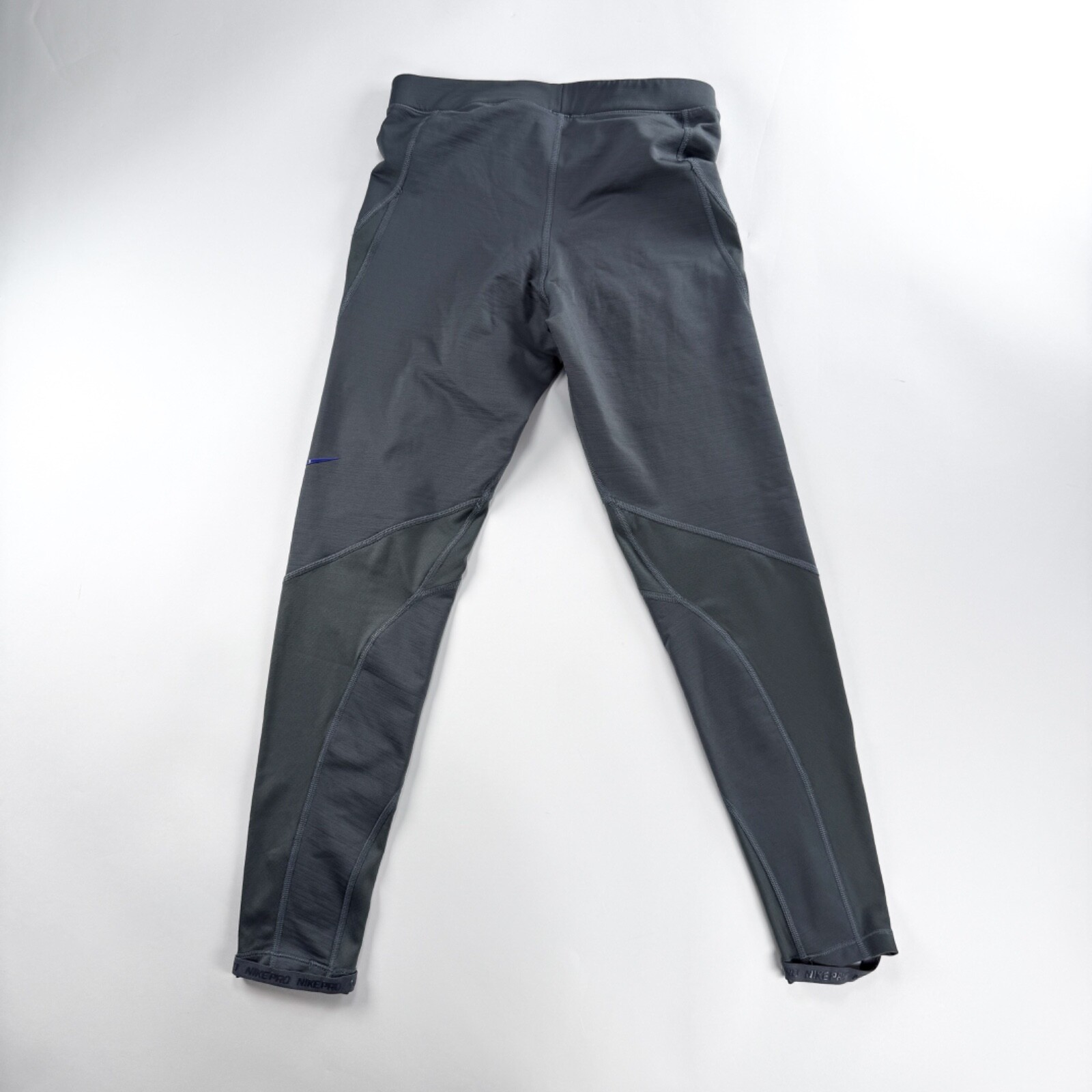 Nike Pro Hyperwarm Compression Tights - Gray Medium Spandex image 8