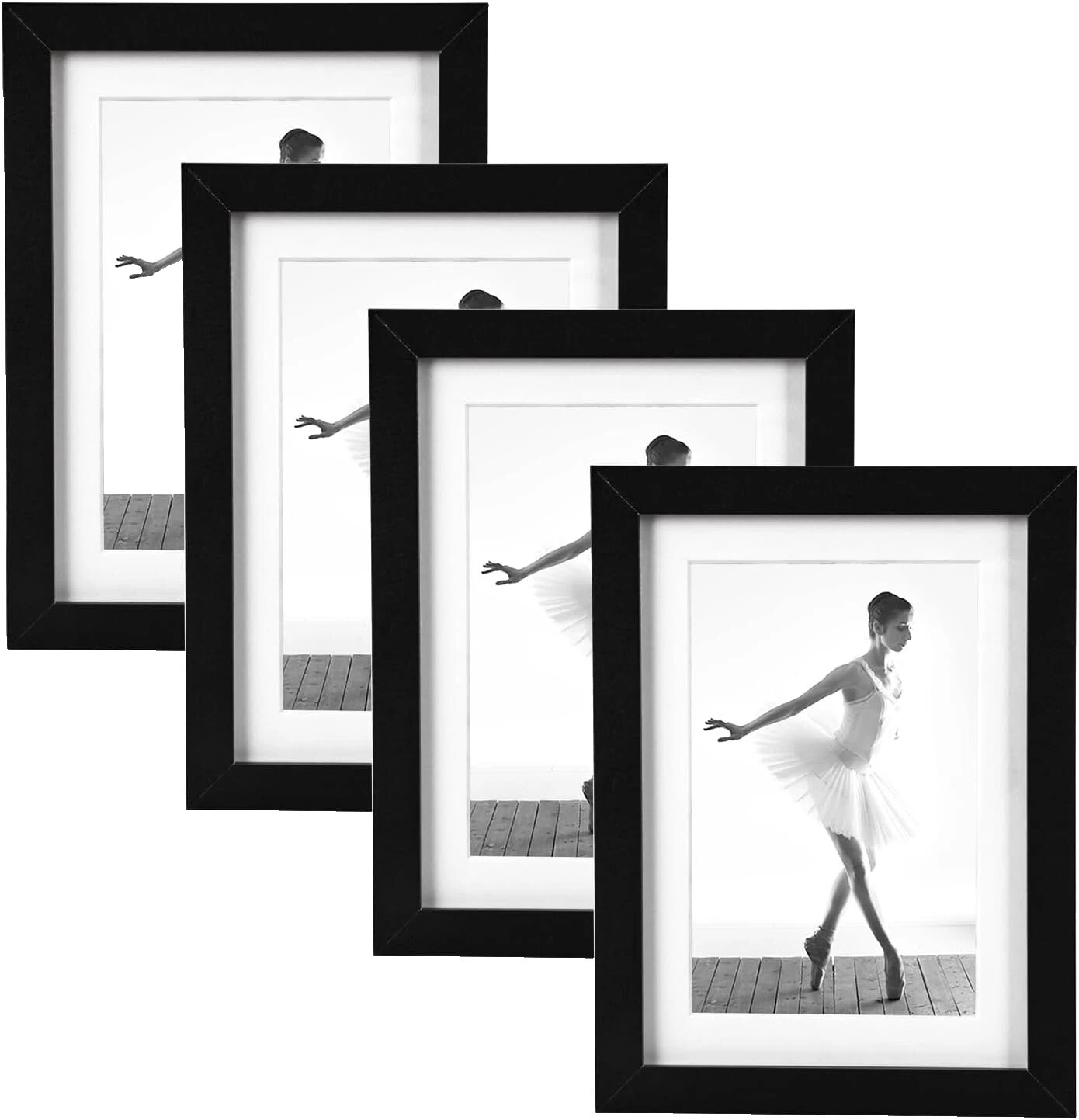 Negro Rústico/primitivo de madera Marcos de Fotos