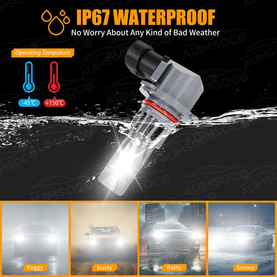 For Ford Edge Limited Sport Utility 4-Door 2011-2014 LED Headlight Hi/Lo Bulb 4x - Image 4 of 4