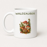 Waldzauber Pilze Tasse 325 Ml Keramik Kaffeebecher Herbst Geschenk