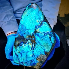 12.98LB Natural Labrador moonstone quartz free form mineral specimen  5900g