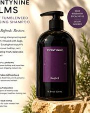 Twentynine Palms Desert Tumbleweed Cleansing Shampoo Sage Rosemary 16.9 oz
