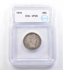 1914 Barber Quarter VF20 ICG *4891