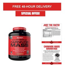 CARNIVOR Mass Gainer Beef Protein Isolate Shake 50g Protein 125g Carbs