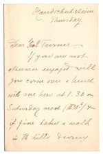 Harry Graham (1850-1933) Signed Letter / Autographed British Politician