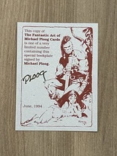 Vintage 1994 Mike Ploog Autographed Bookplate Fantasy Art Cards Marvel MINT