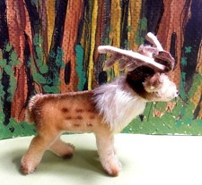 Steiff Mohair Reindeer - 5", Germany, Partial Chest Tag, Germany