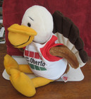 VTG Beautiful Animal Fair Turkey  Plush Stuffed Animal In Oberto shirt — photo 3