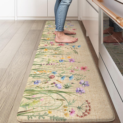 Cushioned Anti-Fatigue Kitchen Mat Non-Slip Waterproof Runner for Office Home