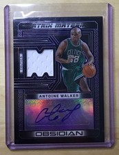 2022 Obsidian Matrix Material Autographs Etch Game Worn Used Antoine Walker /75