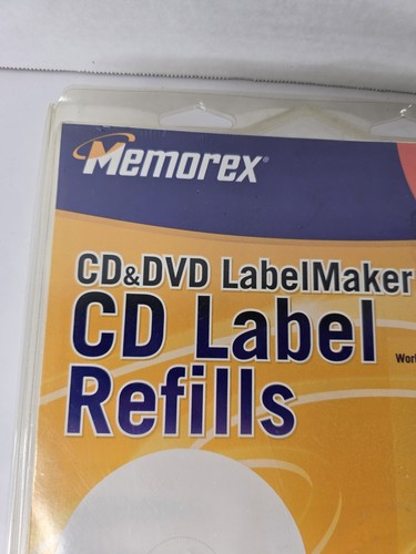 MEMOREX CD & DVD LabelMaker 300 White Matte Refills+Spine+Multi-Use Labels - Picture 2 of 11