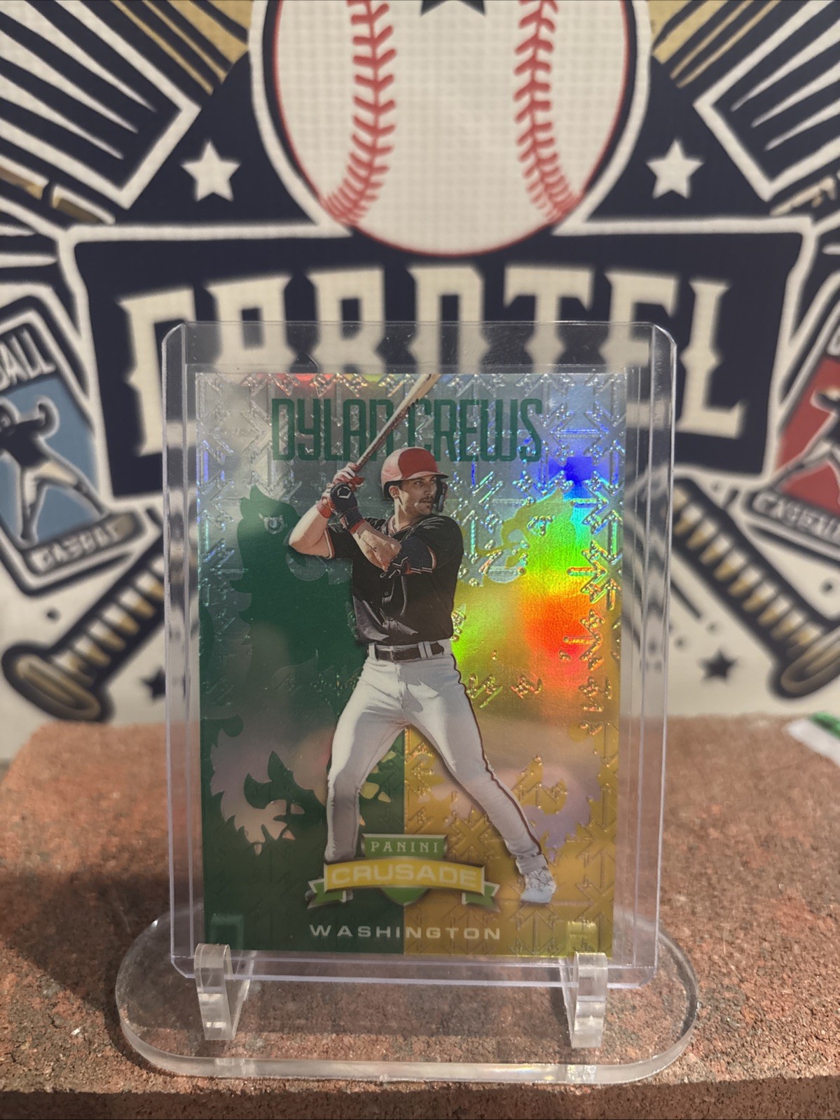 2024 Panini Crusade - Green And Yellow Prizm #92 Dylan Crews /250