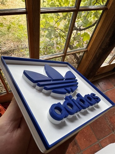 3D Printed Adidas Classic Logo Sign – Wall Art Decor – Br3ttin3D Exclusive - Picture 3 of 4