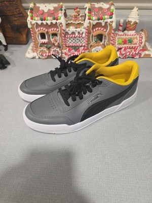 Size 10M - Puma Skate C Buck Dark Grey Yellow
