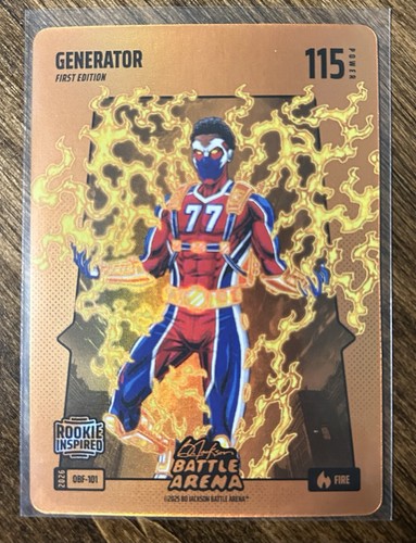 2026 Bo Jackson Battle Arena GENERATOR Orange Fire Battlefoil VJ EDGECOMBE RC