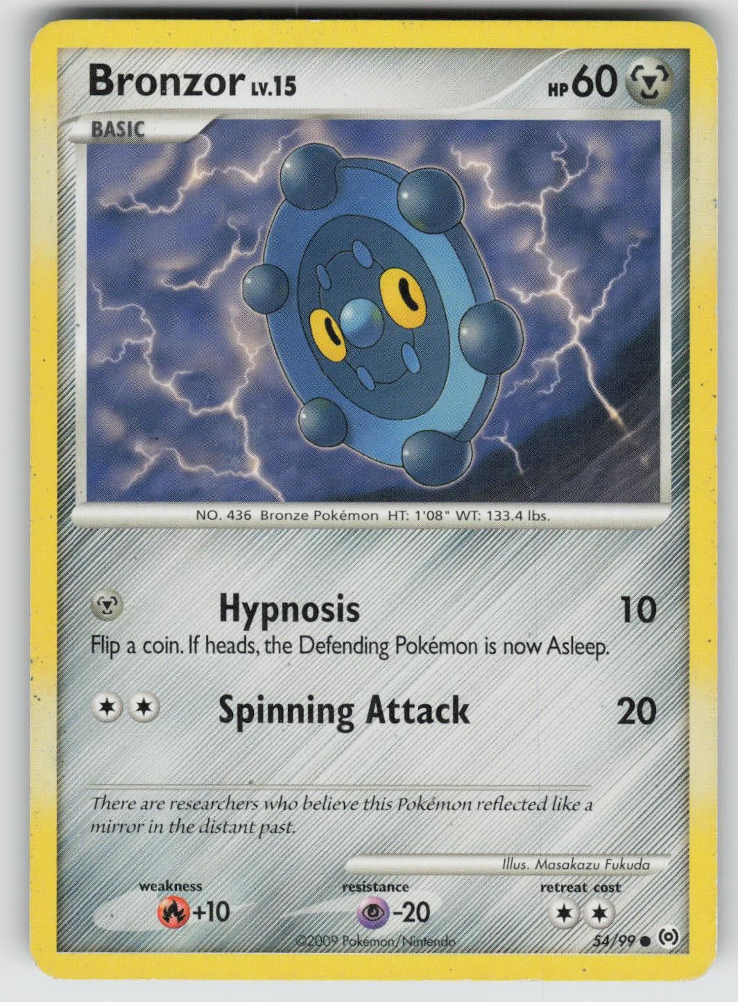 Bronzor 54/99 Common Arceus Pokemon Heavily Played