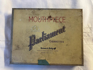 Vintage BENSON & HEDGES PARLIAMENT Mouthpiece Filter Cigarette Tobacco Tin empty
