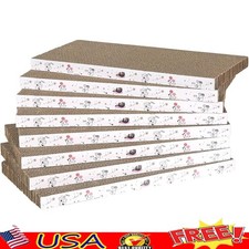 Reversible Cat Scratching Pad Durable Cardboard Eco Friendly Scratch Box Tool US