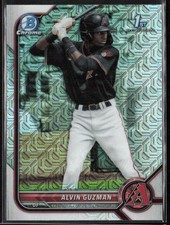 2022 Bowman Alvin Guzman Chrome Prospects Mojo Refractors