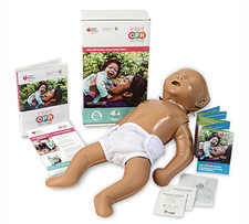 American Heart Association Infant Manikin Mini Anne CPR Anytime Training Kit