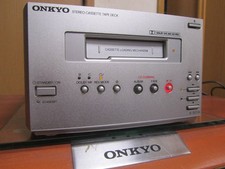 ONKYO K-501A Stereo Cassette Tape Deck Recorder Reversing Playback Tested Japan