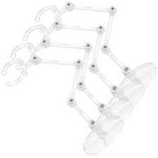 4pcs Desktop Figure Holders Plastic Figure Stands Displaying Display Stands For