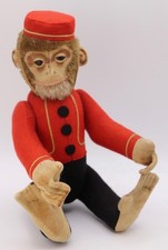 Vintage Schuco Yes/No Bellhop Monkey Tin Toy Germany 1920s Rare Collectible USED